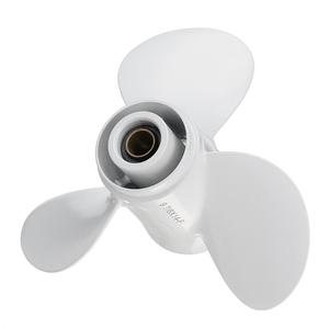 Hélice de aluminio para bote fueraborda, 664-45952-00-EL 9 7/8x14, para Yamaha 20-30HP, blanco, 10 dientes Spline, 3 cuchillas de rotación