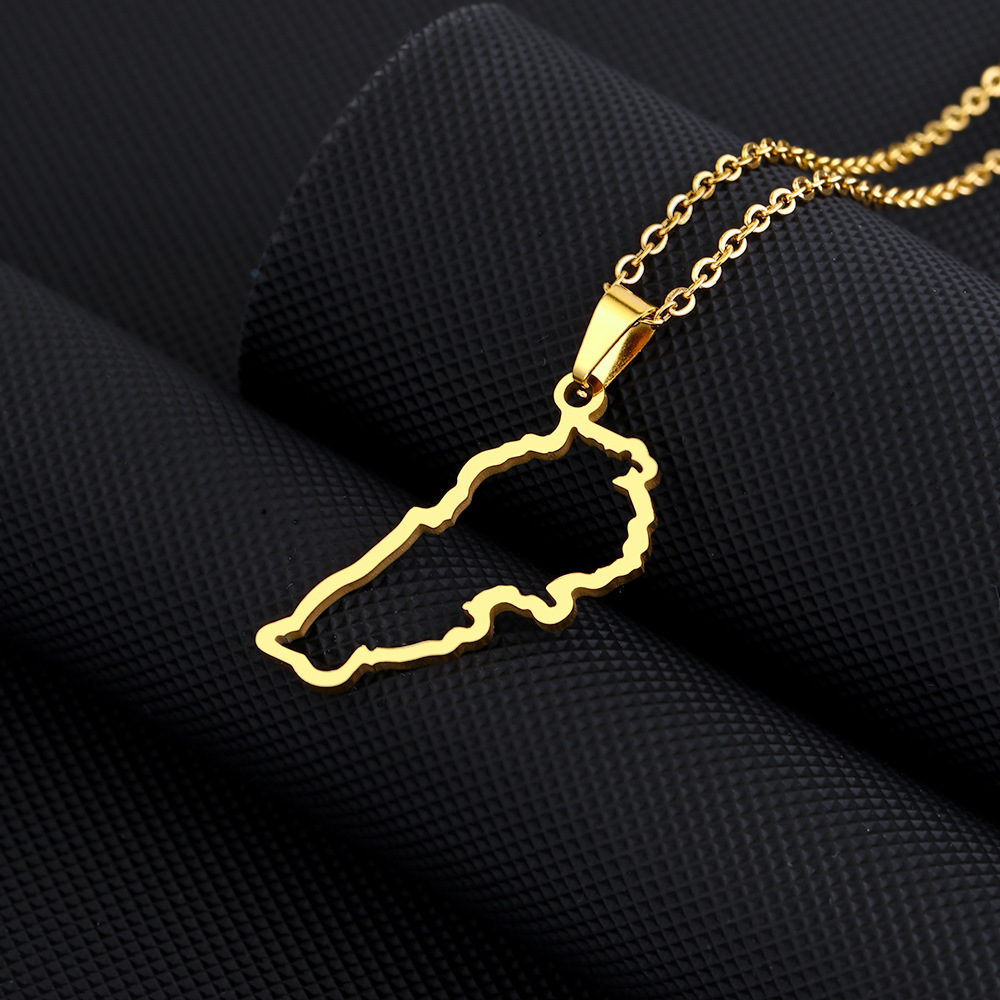 Collier creux en or