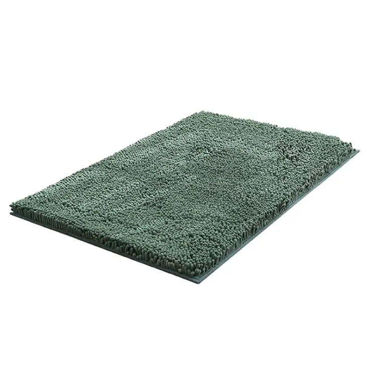 Tapis de sol absorbant en chenille, matelas de toilette, de salle de bains, de porte, densifié