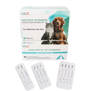 動物および獣医用4ウェイテストキットEHR/BAB/ANA/CHWイヌアナプラズマハートワームEhrlichia BabesiaGibsoniテストキット - Product Image 1