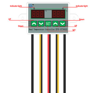 Controlador de temperatura Dual ZFX-ST3012, termostato inteligente, salida de relé bidireccional, instrumentos digitales de temperatura - Product Image 2