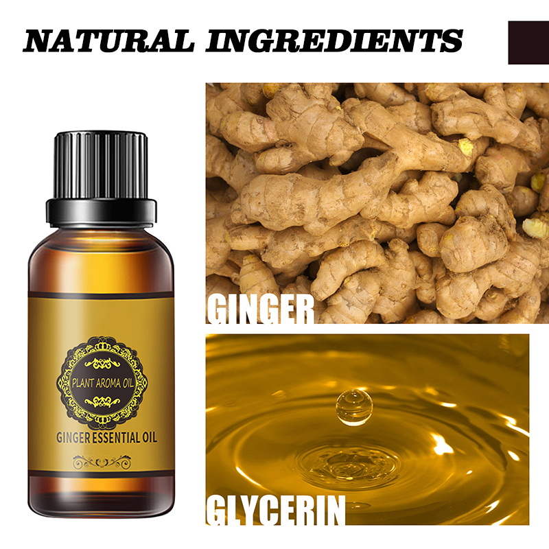 2022 belly drainage premium ginger slimming essential oil natural slimming oil fat burning weight loss