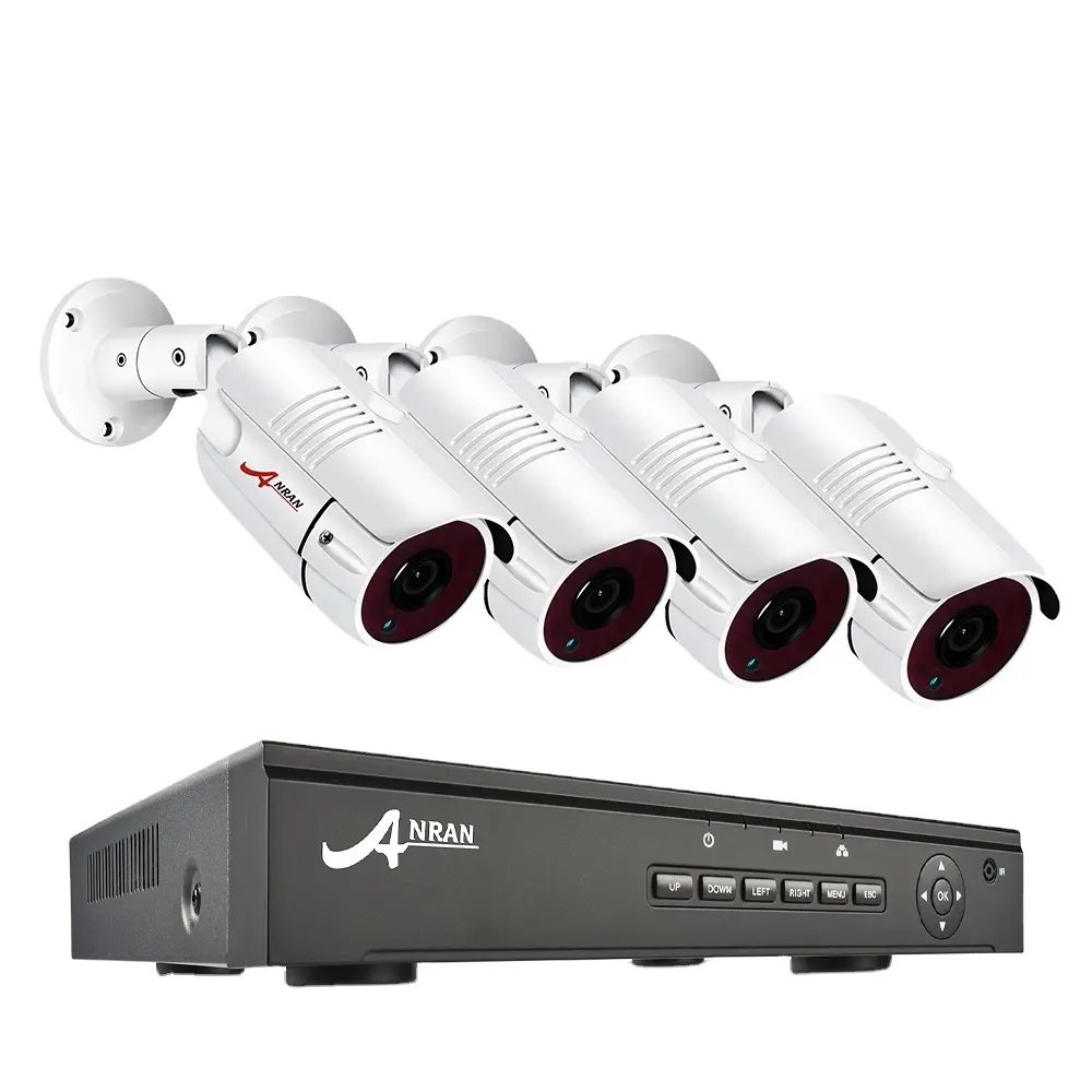 ANRAN High Quality New Design 30m Night Vision POE Camera System 1536P 3MP Outdoor 8CH POE NVR Security CCTV Camera Kits