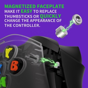 XboxシリーズXSコントローラー用eXtremeRateカスタムネオングリーン磁気フロントハウジングシェル交換カバー - Product Image 4