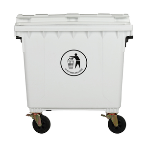 Uso al aire libre HDPE Plástico Wheelies Reciclar Pedal Basura Cubo de basura Contenedor de basura - Product Image 2
