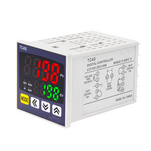Controlador de temperatura PID inteligente digital de entrada múltiple de salida dual Relé TC4S SSR