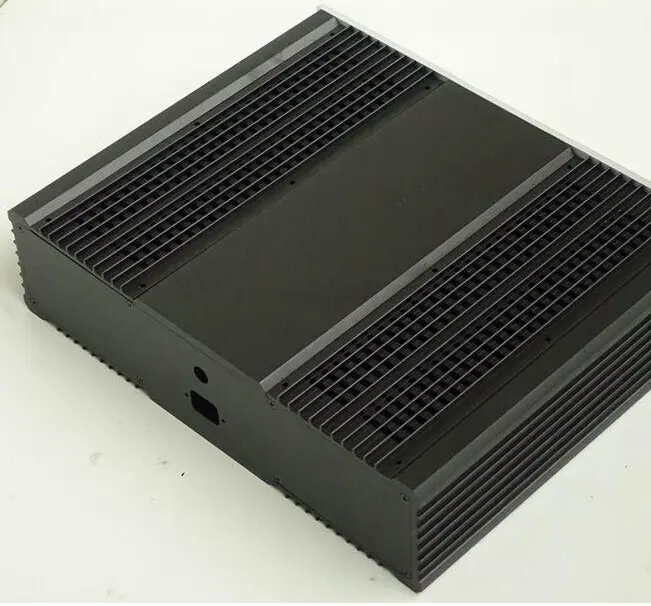 BRZHIFIBZ4412 DIY kitle özelleştirme alüminyum alaşımlı amplifikatör şasi endüstriyel muhafaza elektronik