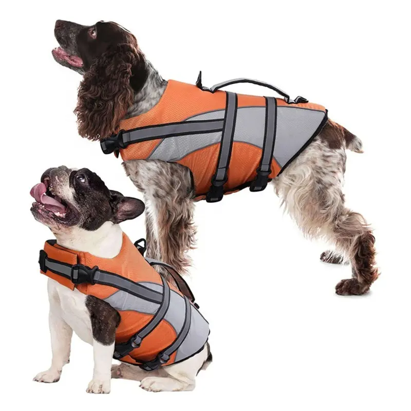 Kuoser – gilet de sauvetage haute visibilité pour chien, gilet de sauvetage pour animaux de compagnie, gilet de sauvetage, gilet de sécurité à flotteur réglable