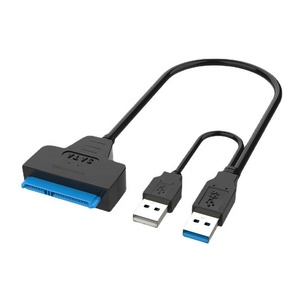 USB3.0至SATA双适配器笔记本硬盘电缆3.0具有USB2.0兼容性的外部硬盘机箱 - Product Image 1