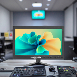 10.1 Inch Mulit Connect <strong>Inputs</strong> CCTV Desktop Wall Mount LCD <strong>Monitor</strong> With Capacitive and Resistive Touch for Optional - Product Image 1