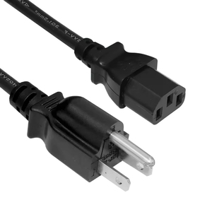 U L 6 inches computer monitor TV with an USA 3-way AC power <strong>cord</strong> of <strong>18</strong> <strong>AWG</strong> 125 volts black - Product Image 2