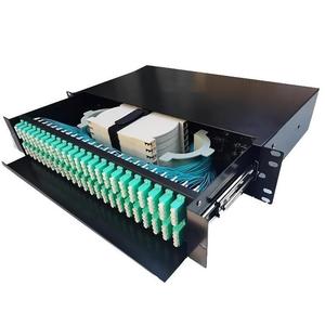 Caja de terminales ópticas de Panel de conexión de 19 pulgadas de montaje en rack FTTH de alta calidad para conectores de adaptadores ópticos SMF MMF DX Fiber SC FC ST LC - Product Image 2