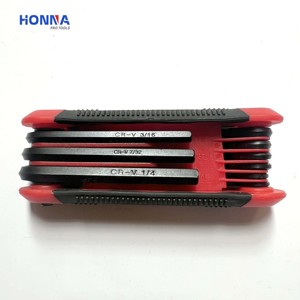 9pcs כיתה תעשייתי רב תכליתי מפתח ברגים מטרי & מפתחות משושה sae עם התאמת תכונות עבור מדידות - Product Image 2