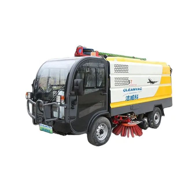 CLEANVAC Street Cleaning Truck, Small Vacuum Sweeper Truck Road Sweeping Vehicle For Sale