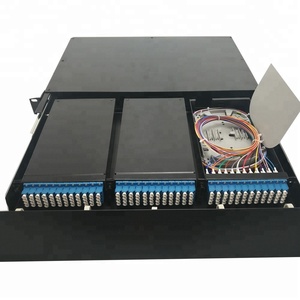 FTTH光纤12 24 48 72 96 144芯SC/APC接线盒接线板144芯机架安装ODF - Product Image 1