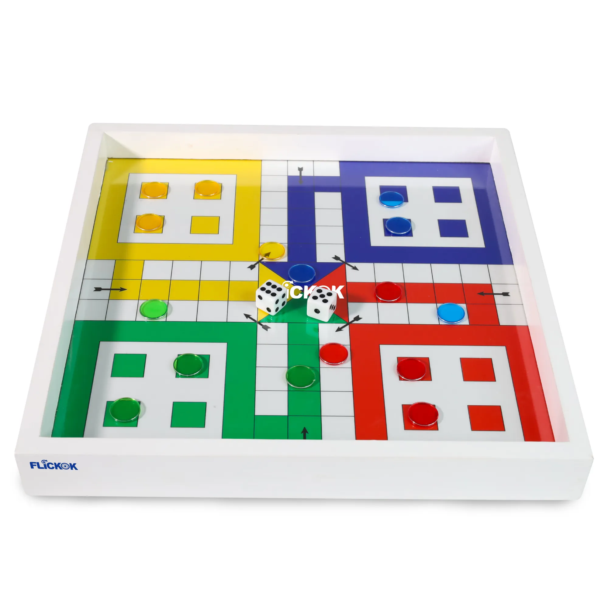 EAS TOMMY ET-230354 Ludo Brettspiel Schachspiele Kinder puzzlespiel für Familien kinder 4 Farben