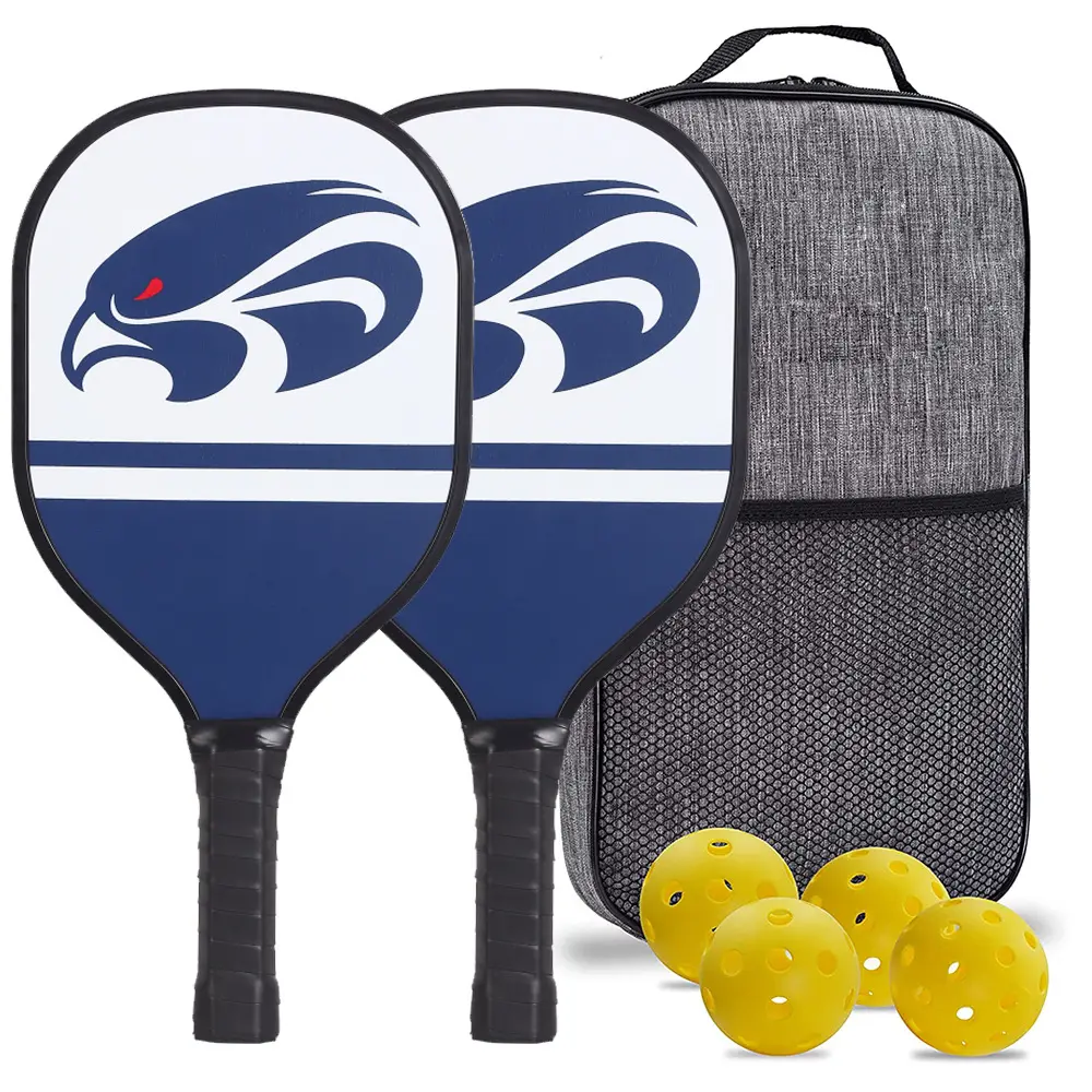 Набор для ракеток с деревянной поверхностью, 2 ракетки, 4 шарика, с сумкой для переноски