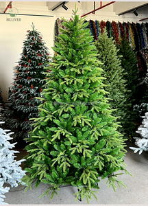 工場卸売クリスマスホワイトグリーンPE & PVC人工クリスマスツリー装飾クリスマスパーティー装飾錬鉄製クリスマスツリー - Product Image 4
