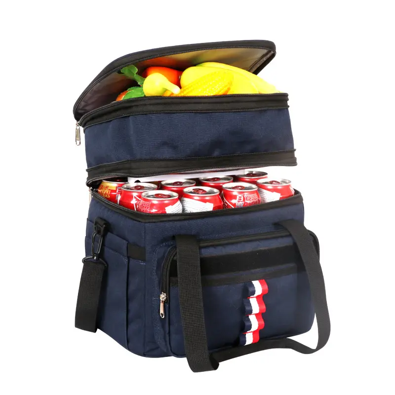 Bolsa cooler macia de eva do oem 600d, bolsa de 20l impermeável com dupla camada de gelo para armazenamento de cerveja, piquenique