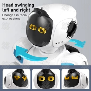 KW Fernbedienung Roboters pielzeug für Kinder, programmier bare RC Smart Roboter mit Musik demo und LED-Ausdrucks funktion - Product Image 6