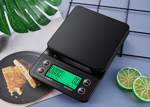 Mini Coffee <strong>Scale</strong> Pour Over Digital <strong>LCD</strong> <strong>Display</strong> 3kg 0.1g Battery Kitchen Weighing <strong>Scale</strong> with Time <strong>Counting</strong> Smart Coffee <strong>Scale</strong> - Product Image 4