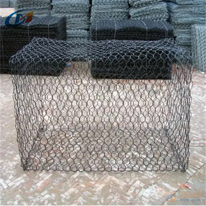 התקנה מהירה אבן כלוב קיר pvc מצופה 80 x120 מ "מ רשת גודל gabion תיבת תיל ארוג רשת עבור הגנת בנק נהר