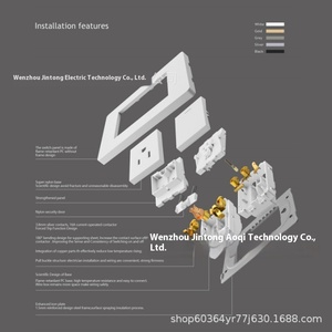 高品质灰色DOUBOLE3杆 + USB + C型插座3.1A插座美式家用插座 - Product Image 6