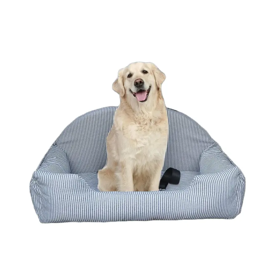 Coussin de siège de voiture de sécurité pour grand lit pour chien lavable en gros siège d'appoint de voiture pour chien avec poche de rangement