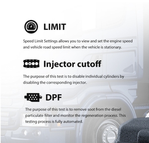 I50HD Heavy-duty Trucks Buses Pickups OBD2 Scan Tool FOXWELL ABS, DPF, Injector, Speed Limit Diagnostics &amp; Diesel Engine Scanner