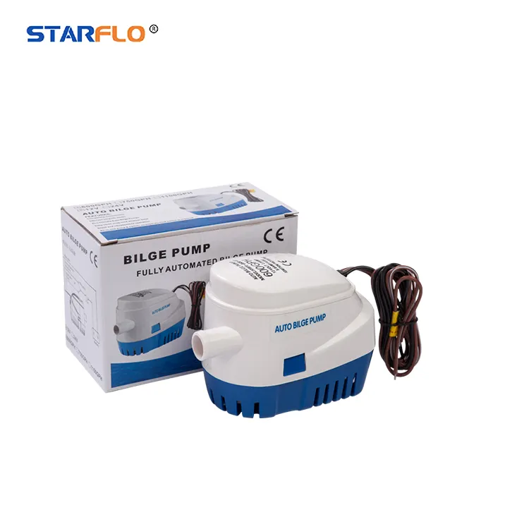 STARFLO-bomba de agua eléctrica sumergible para barco, bomba de sentina automática de 12v 600GPH, gran oferta de fábrica