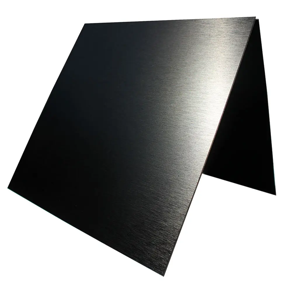 0.5mm siyah gökkuşağı eloksal özel CO2 Fiber lazer gravür eloksallı alüminyum ön Panel CNC plaka etiketleri tabelalar