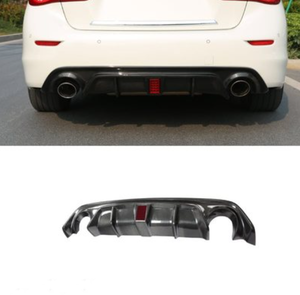 <strong>Q50</strong> Diffuser Upgraded to Carbon Fiber Diffuser for Infiniti <strong>Q50</strong> 2014-2017 LED Style <strong>Q50</strong> Carbon Fiber Rear Diffuser - Product Image 1
