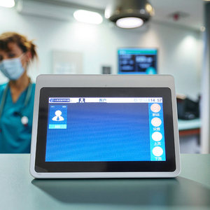 Hochwertiges drahtloses 433-MHz-<span class=keywords><strong>Intercom</strong></span>-<span class=keywords><strong>System</strong></span> 7-Zoll-Touchscreen-Host-Wiege für Cafés Restaurants Kliniken 01 Extensions Bundle - Product Image 3