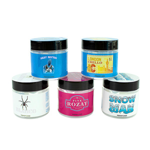 PET Clear Jars Lids Body Scrub Container <strong>Bulk</strong> 50ml 80ml 100ml 120ml 150ml 200ml 250ml 500ml with White Cosmetic Plastic OEM - Product Image 1