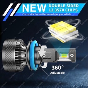 K18 Super Bright <strong>LED</strong> Light 26000LM CSP 3570 <strong>LED</strong> Chip H1 H4 H7 H11 9005 9006 Bi-<strong>led</strong> Canbus Car Accessories <strong>LED</strong> Car Headlight Bulb - Product Image 2