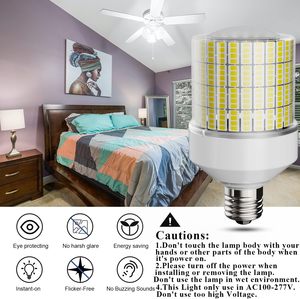 หลอดไฟข้าวโพด LED 45W 40W กันน้ำได้พัดลมติดเพดานแท่น IP65เหมาะสำหรับครอบครัวไฟข้าวโพดแบบ LED 360องศา