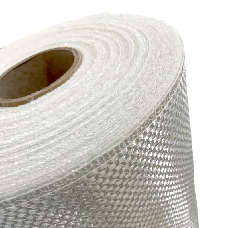 Fibre de verre 50g enduit de fibre de verre cousu Combo toiture tissu lié tissu tricoté tapis d'isolation thermique pour Surface Composite