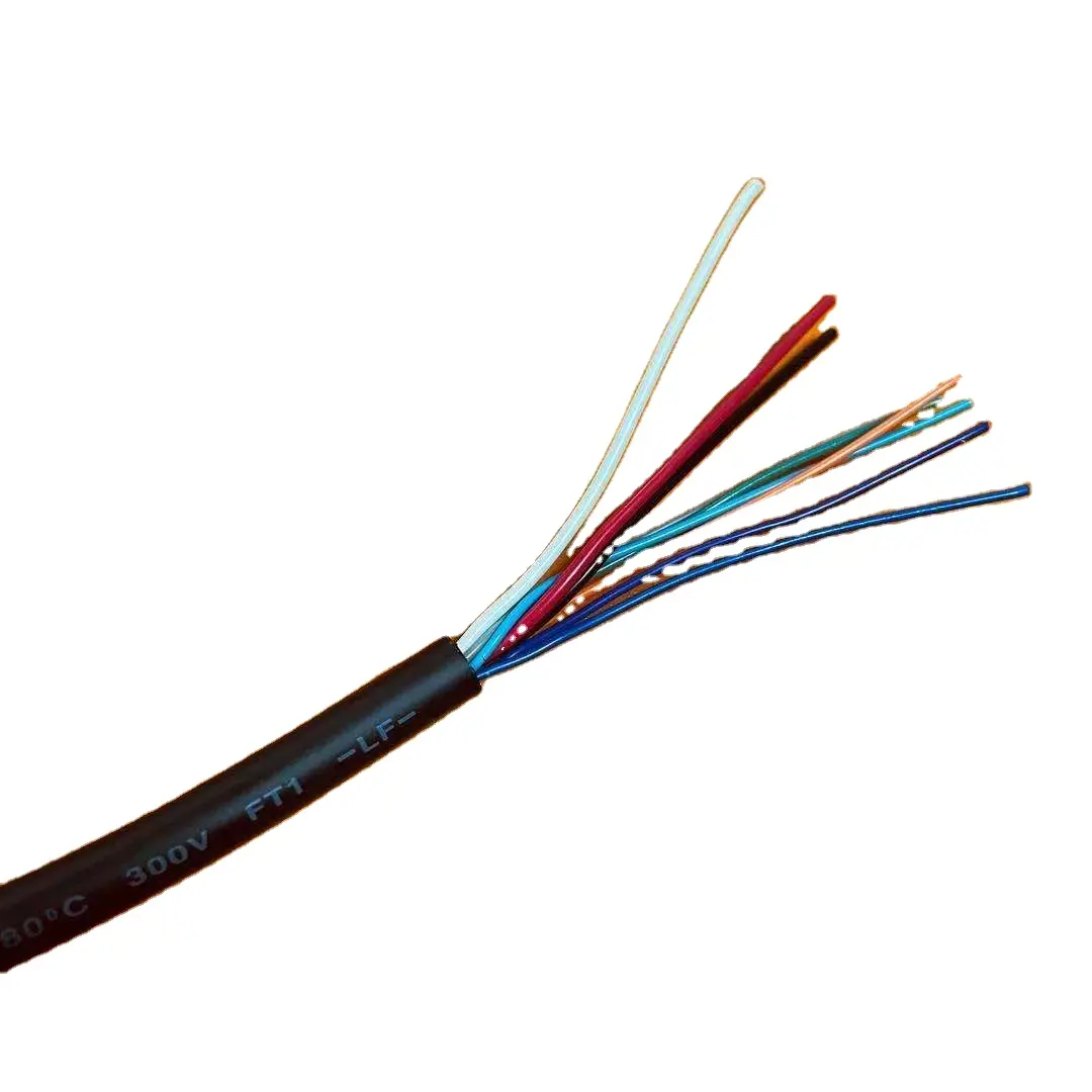 Cable eléctrico trenzado para ordenador, 22AWG, 24AWG, 26AWG, 28AWG, 4 núcleos, ul 2464, 300v, 26AWG, pvc, 4 núcleos