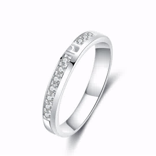 18K White Gold