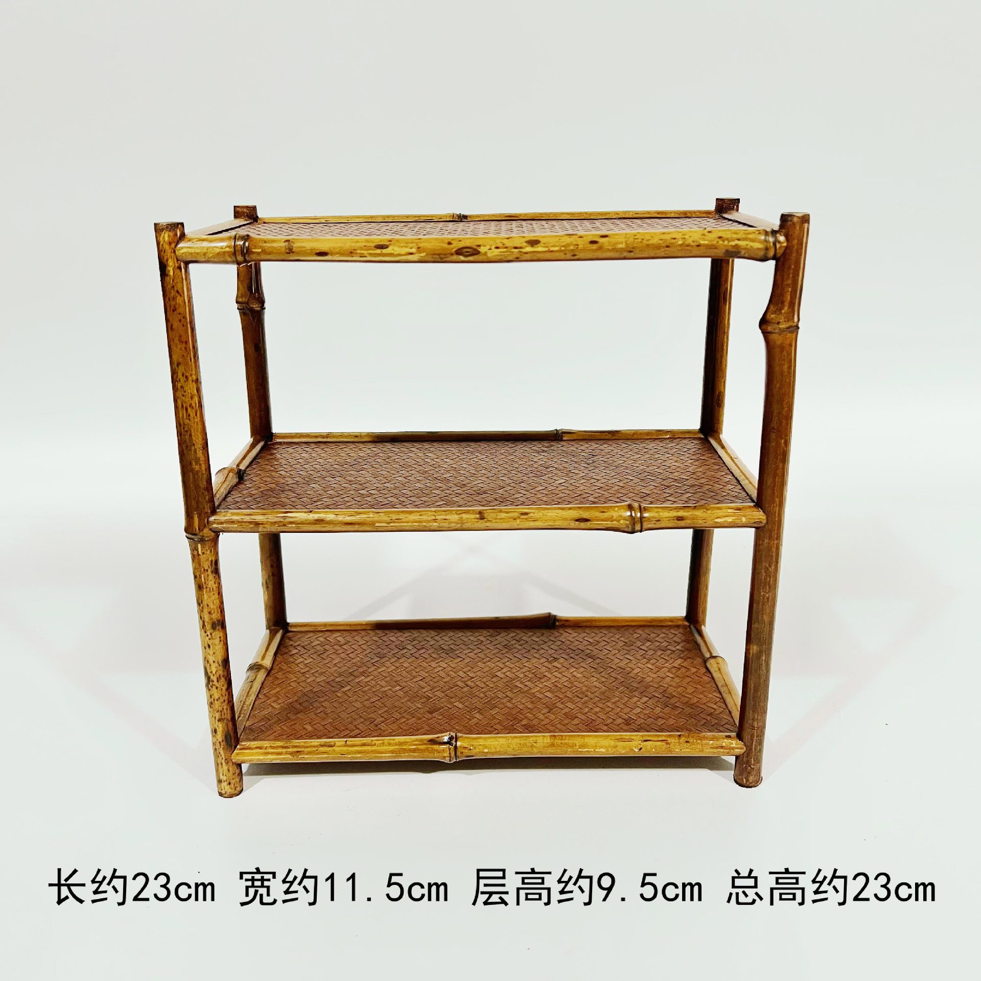 Ume Shika Take Gabinete de té pequeño con área para sentarse