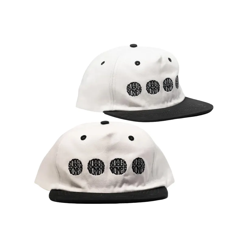 قبعة بيسبول هيب هوب فاخرة مخصصة ذات 5 أطقم قبعة مسطحة بحافة قابلة للتعديل