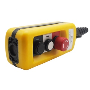 Interruttori a pulsante palmare a 3 fori XCD-61P scatola 1 riimpostazione rotatoria di arresto di emergenza 1 set di due manopole interbloccate automatiche - Product Image 5