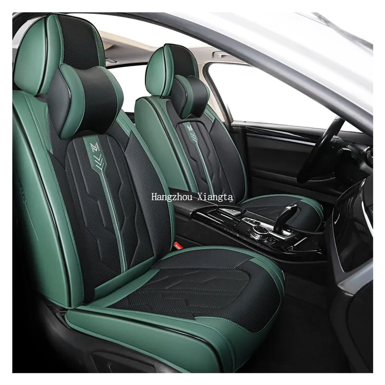 Housses de siège de voiture universelles de luxe 5D 9D quatre saisons en cuir Design de mode housse de siège de voiture personnalisée cinq sièges