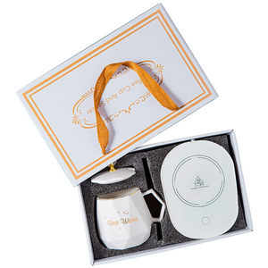 Tazza di riscaldamento elettrica con controllo della temperatura della spina USB Set regalo in ceramica Smart tazza di riscaldamento - Product Image 3