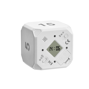 Nuovo Timer per il conto alla rovescia per Mini LCD a forma di cubo personalizzato con Timer elettrico digitale per la cottura rotante con facile impostazione ribaltabile - Product Image 1