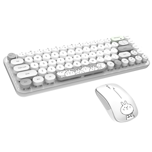 Venta al por mayor de fábrica Mini 2,4G Teclado inalámbrico Ratón Combo con 68 teclas redondas En stock - Product Image 4
