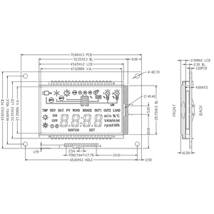 Panel de módulo de visualización de interfaz SPI, Controlador solar COB de temperatura ancha con pantalla LCD de segmento TN personalizado - Product Image 5