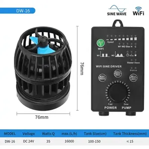 Jebao jejedw serisi WIFI kontrolü donatılmış sinüs sessiz dolaşım dalga pompaları DW-5 DW-9 DW-16 SDW-5 SDW-9 SDW-16 - Product Image 4