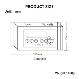 DC 9V DMX512 4CH Timer Dimmer Controller LED programmabile fai da te XLR-3 RJ45 morsettiera interfaccia di uscita di ingresso con Display LCD