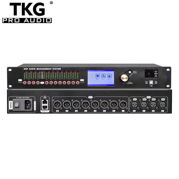 TKG 3 в 6 выходов/4 в 8 выходов, сценическое оборудование для диджея, звуковые эффекты, профессиональный цифровой динамик, аудио DSP процессор